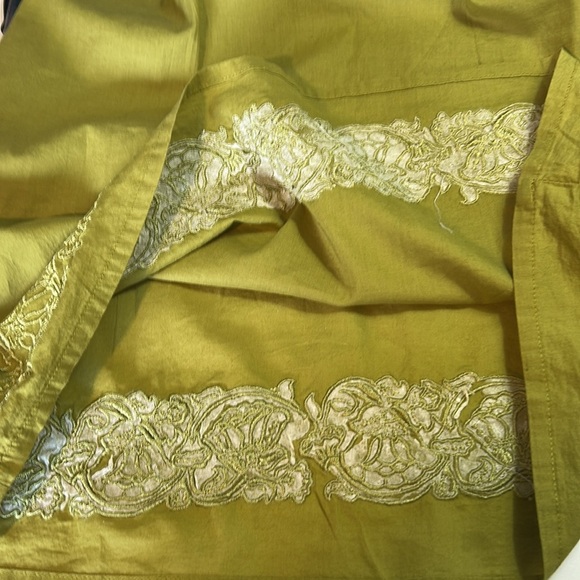 PRESS WOMENS SLEEVELESS EMBROIDERED HEM, TANK TOP PERIDOT GREEN SIZE SP - Picture 13 of 15